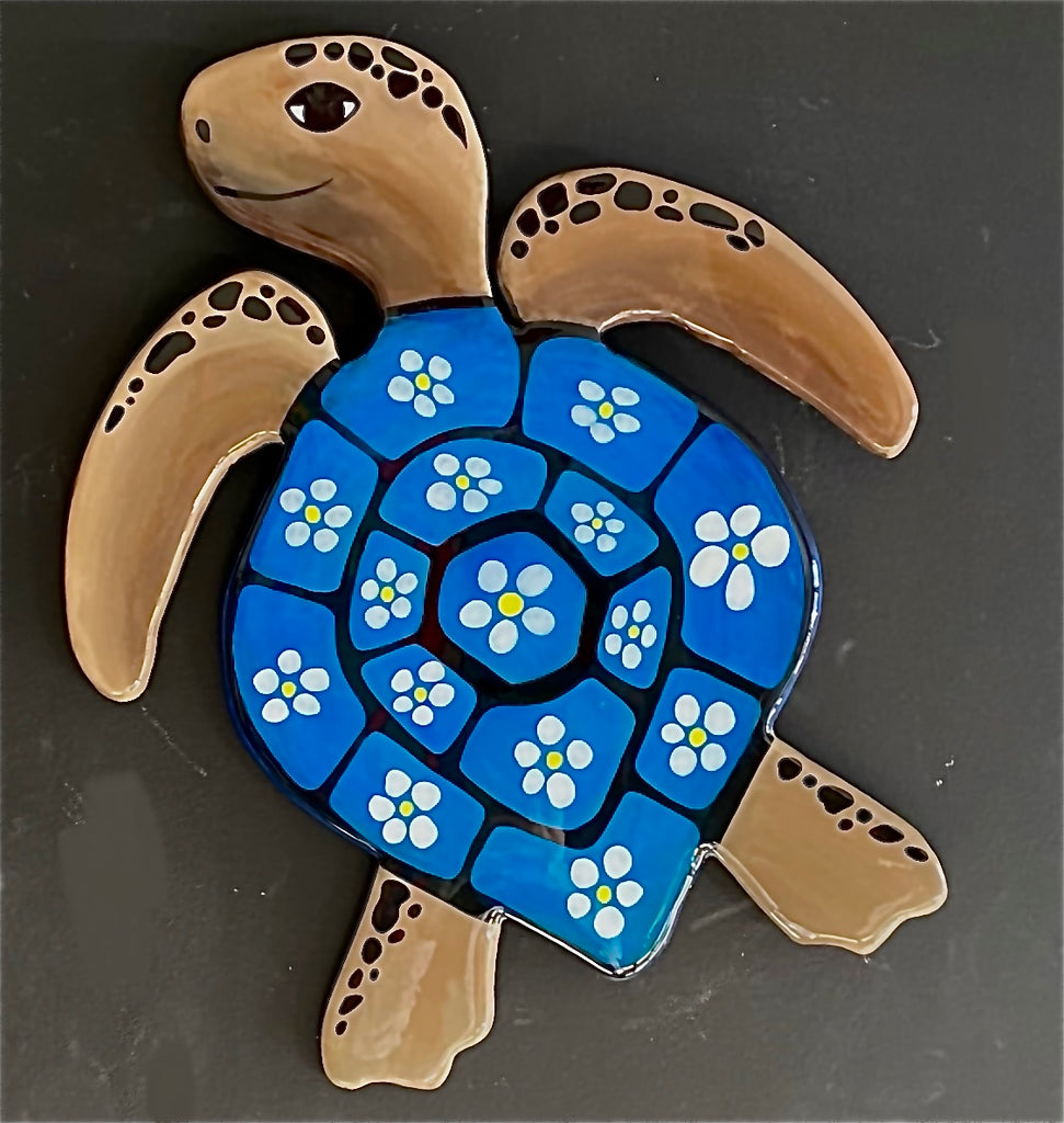 Medium Blue Daisy Turtle