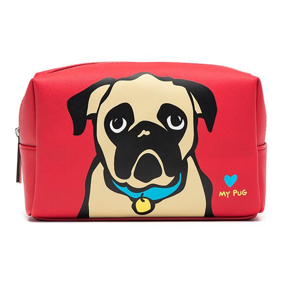 Pug Cosmetic Case